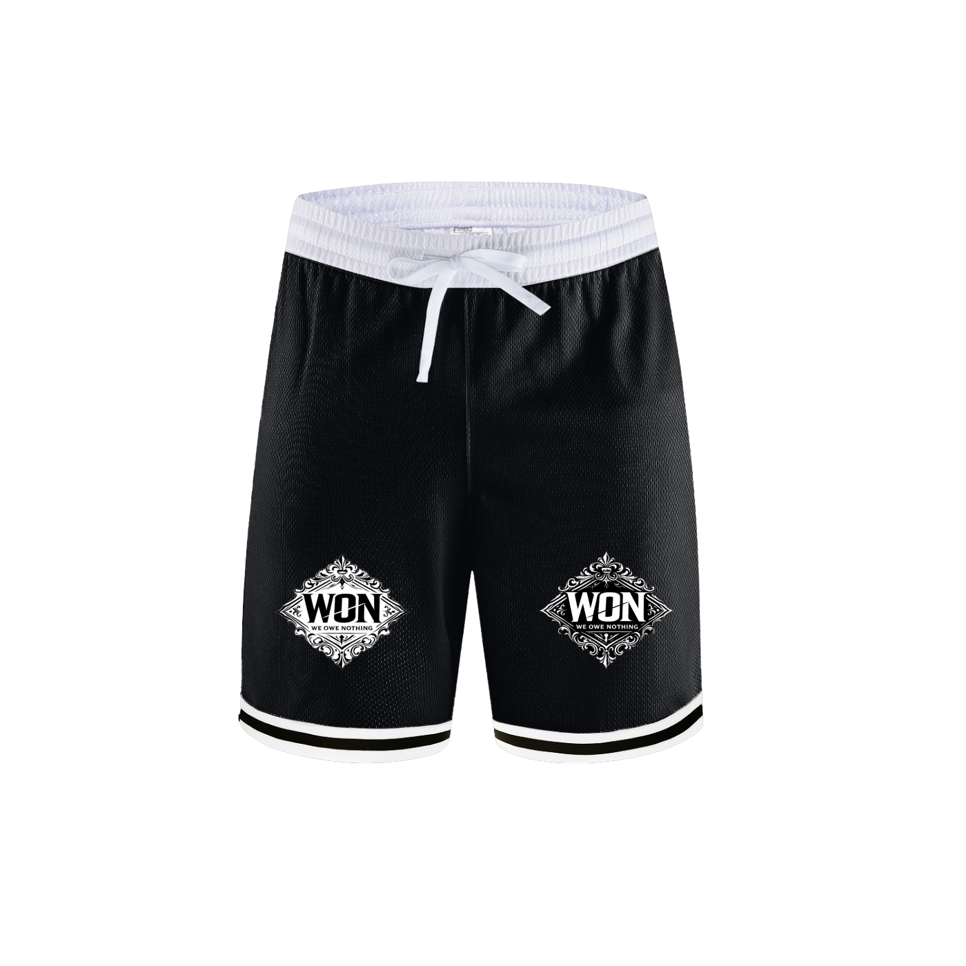 Classic Stripe Trim Basketball Shorts